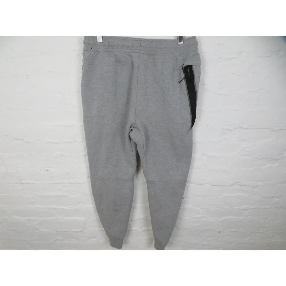 Nike Fleece Jogger Sweatpants Mens Medium Gray Zip Pocket CU4495-063 Athletic